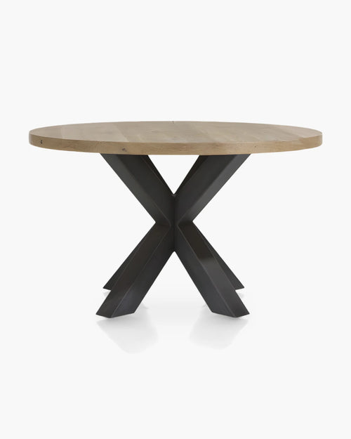 Ronde eettafel Metalox van Henders & Hazel in hout