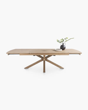 Ovale verlengbare eettafel Nyon van Xooon in hout