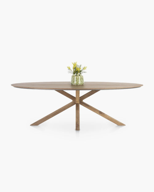Ovale eettafel Trapani van Henders & Hazel in hout