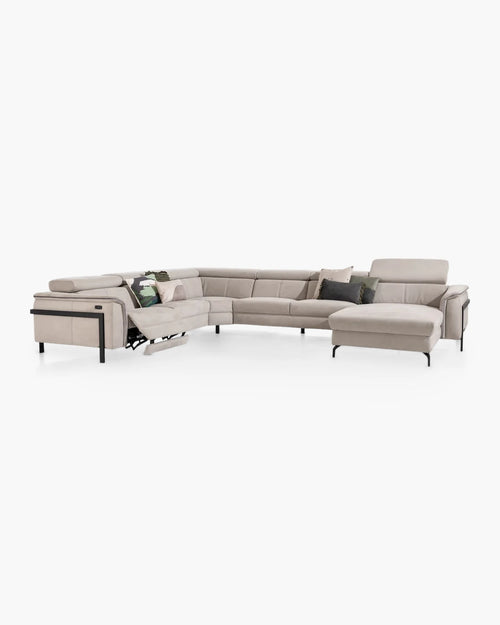 Hoeksalon Tycan van Henders & Hazel in beige stof