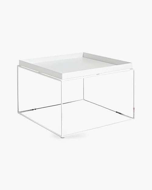Vierkante salontafel Tray van Hay in wit
