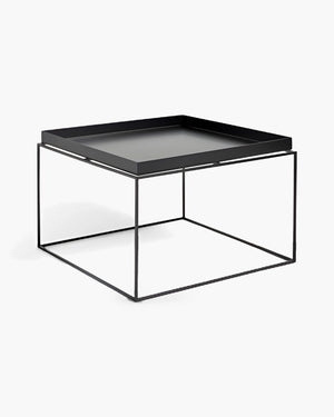 Vierkante salontafel Tray van Hay in zwart