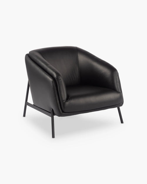 Fauteuil in leder