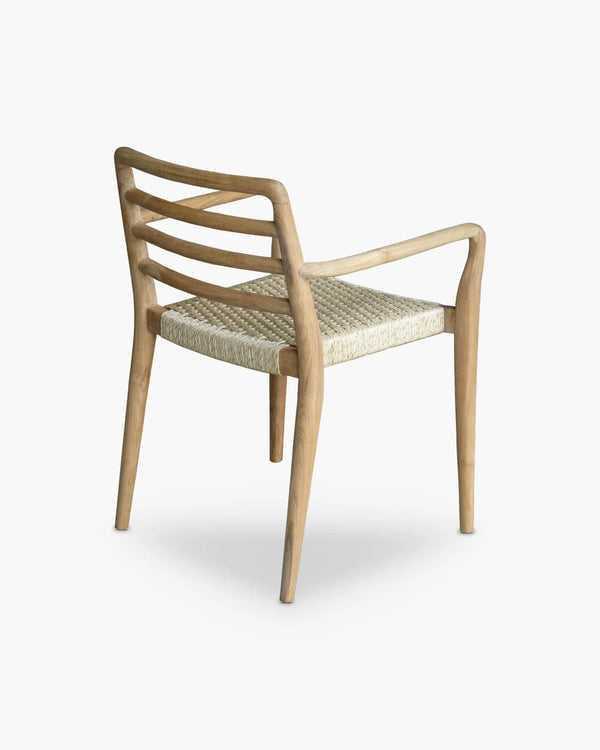 Tuinstoel met armleuning teak, foto 2 van 3