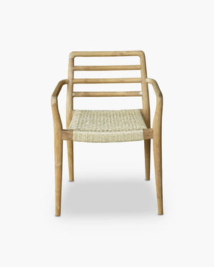 Tuinstoel met armleuning teak, foto 3 van 3