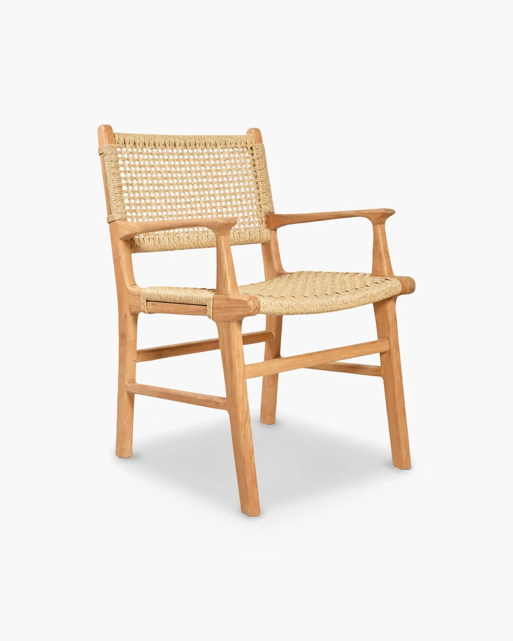 Houten tuinstoel in naturel