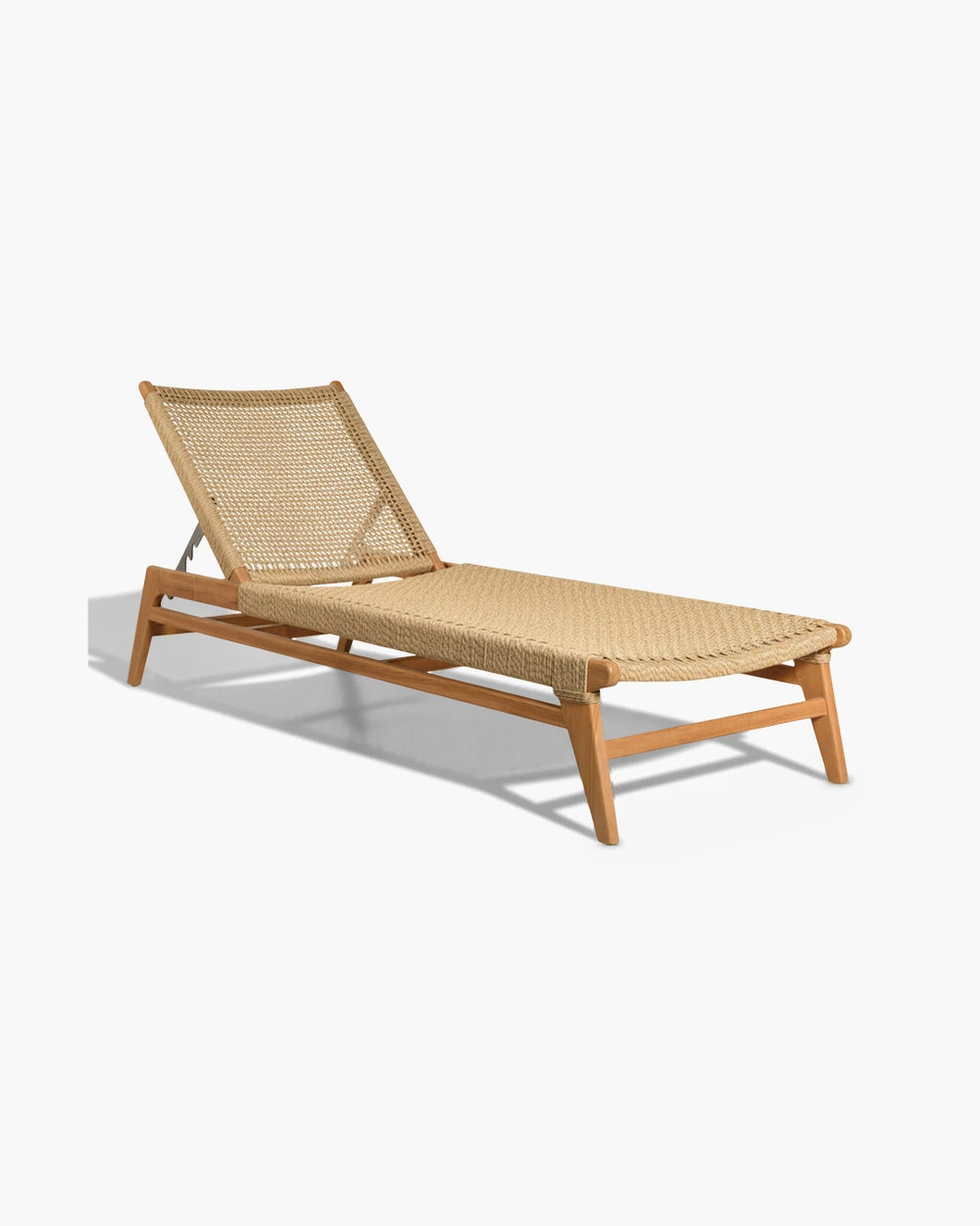 Verstelbaar ligbed teak