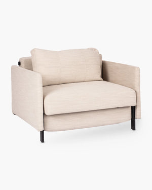 Slaapbank Cubed 1-zit van Innovation Living in beige stof