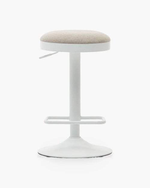 Verstelbare barstoel Zaib in beige