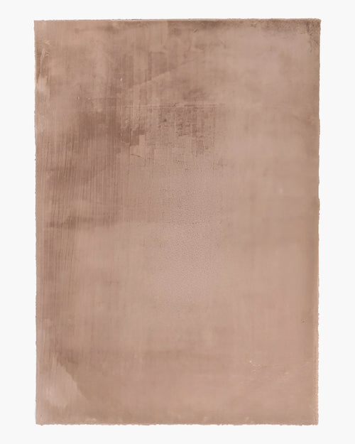 Rechthoekig tapijt Pluche in beige