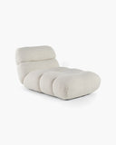 Ligfauteuil in groen fluweel