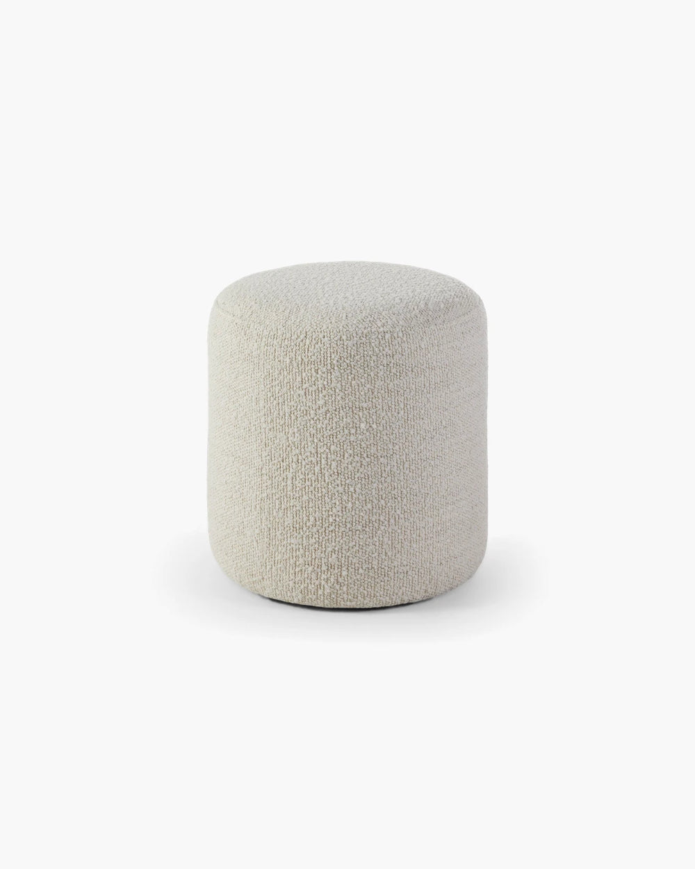 Poef diam.41 cm van Soofa! in beige stof