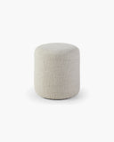 Poef diam.41 cm van Soofa! in beige stof