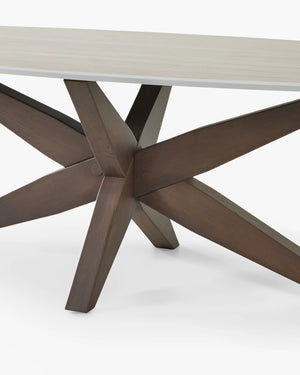 Ovale eettafel - kruispoot van Tafel Atelier, foto 2 van 7