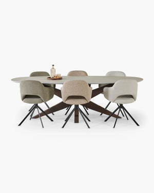 Ovale eettafel - kruispoot van Tafel Atelier, foto 3 van 7