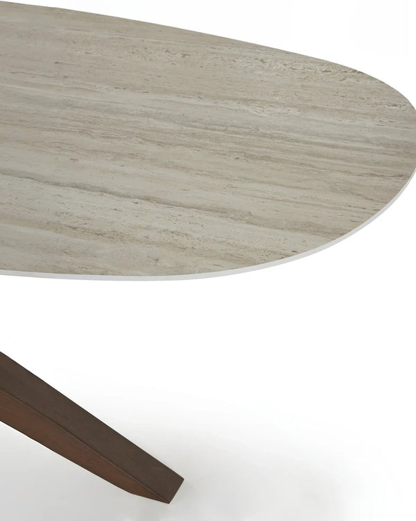 Ovale eettafel - kruispoot van Tafel Atelier, foto 5 van 7