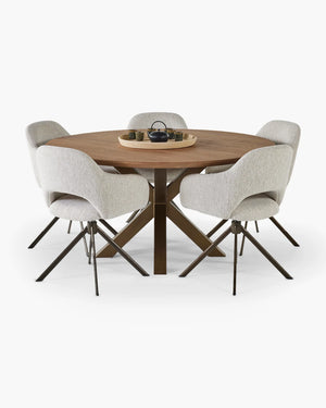Ronde eettafel - eik van Tafel Atelier