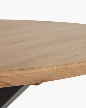 Ronde eettafel - eik van William Winston, foto 4 van 5