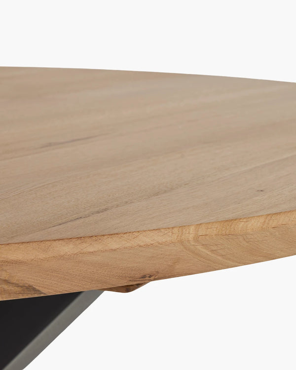 Ronde eettafel - eik van William Winston, foto 4 van 5