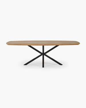 Ovale eettafel - eik van William Winston in zwart