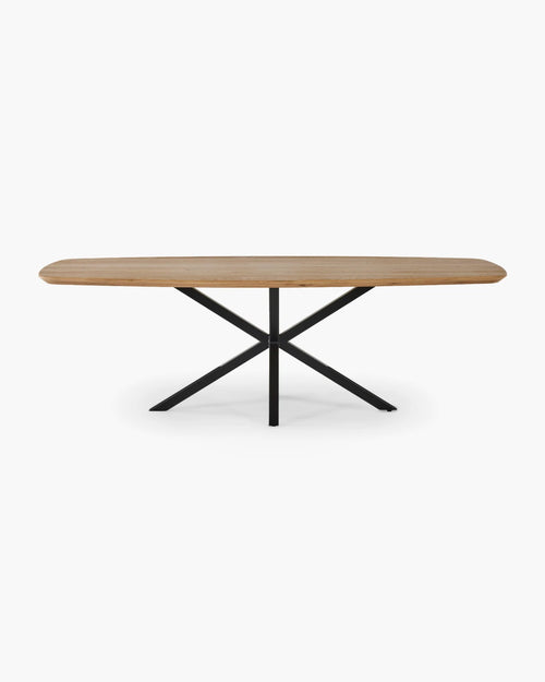 Ovale eettafel - eik van William Winston in zwart
