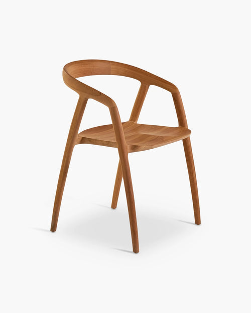 Houten armstoel