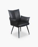 Draaibare armstoel in zwart