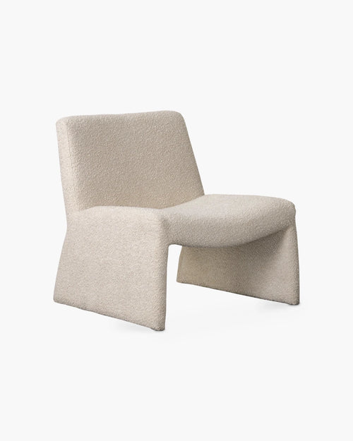 Fauteuil van Lifestyle in ecru bouclé