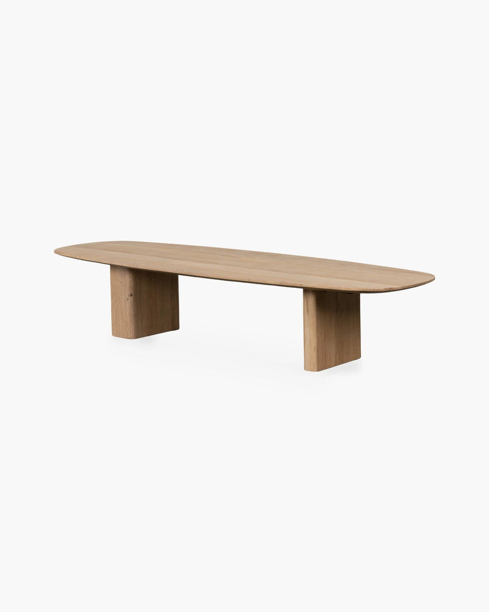 Ovale salontafel 180x60 cm in eik