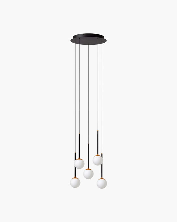 Hanglamp Calina met 5 pendels van Lucide, foto 2 van 6