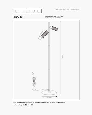 Staanlamp Clubs van Lucide, foto 6 van 11