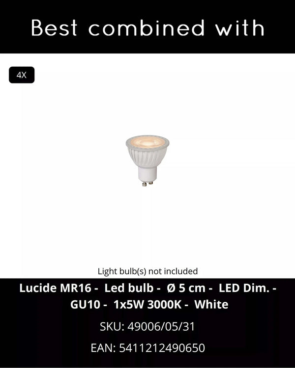 Plafondlamp Clubs 4 spots van Lucide, foto 12 van 12