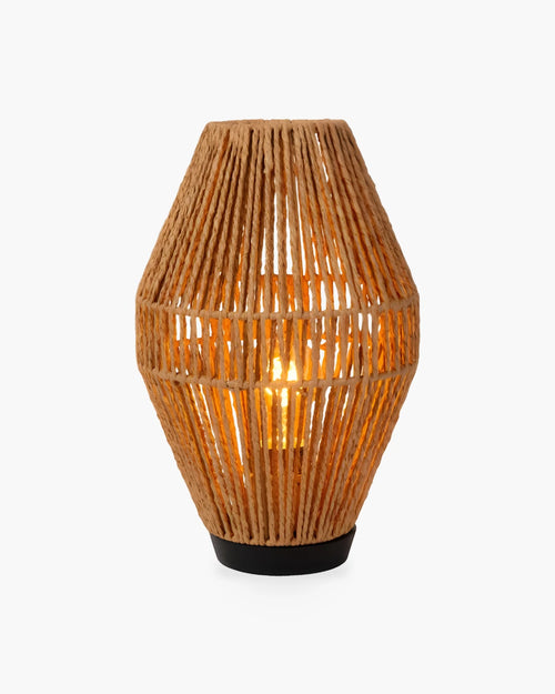 Tafellamp Cordulle van Lucide in rotan
