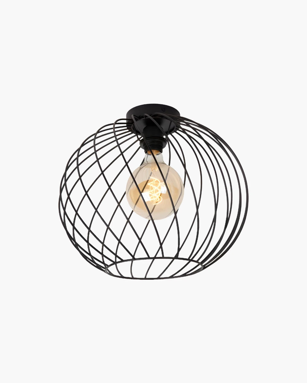 Plafondlamp Danza van Lucide in zwart