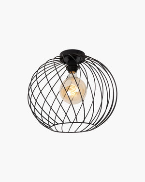 Plafondlamp Danza van Lucide in zwart