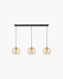 Hanglamp Danza met 3 pendels recht van Lucide in zwart