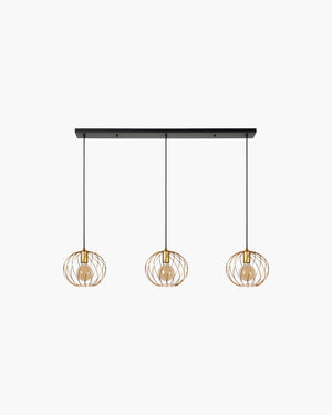 Hanglamp Danza met 3 pendels recht van Lucide, foto 2 van 12