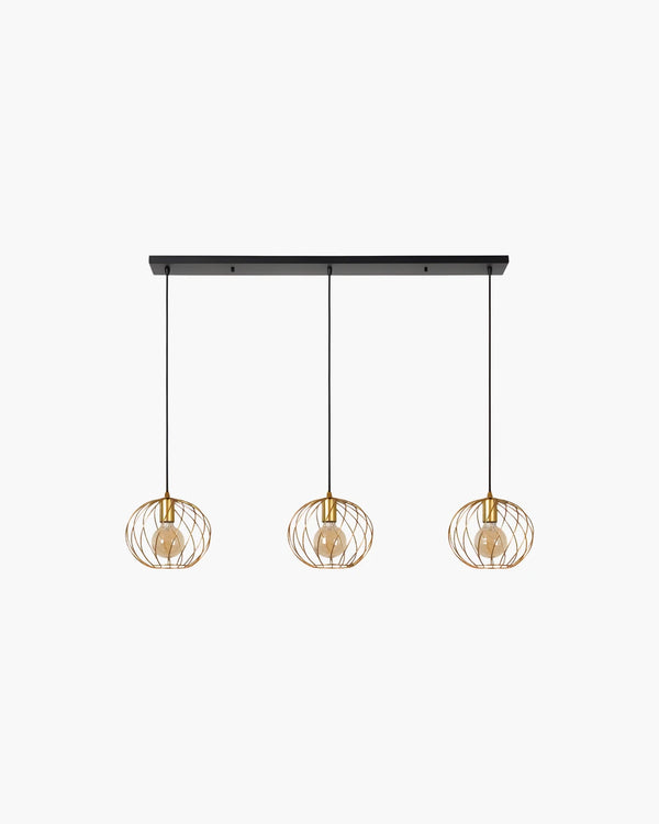 Hanglamp Danza met 3 pendels recht van Lucide, foto 2 van 12