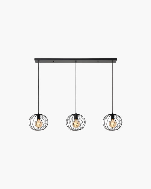 Hanglamp Danza met 3 pendels recht van Lucide, foto 6 van 12