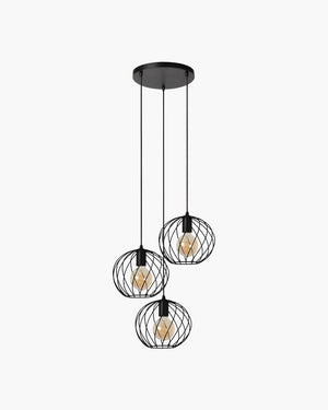 Hanglamp Danza met 3 pendels divers van Lucide, foto 2 van 5