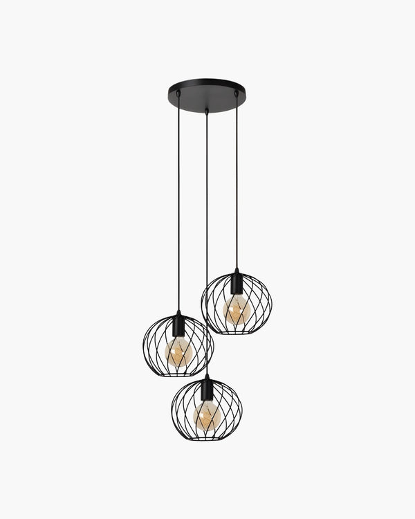 Hanglamp Danza met 3 pendels divers van Lucide, foto 2 van 5