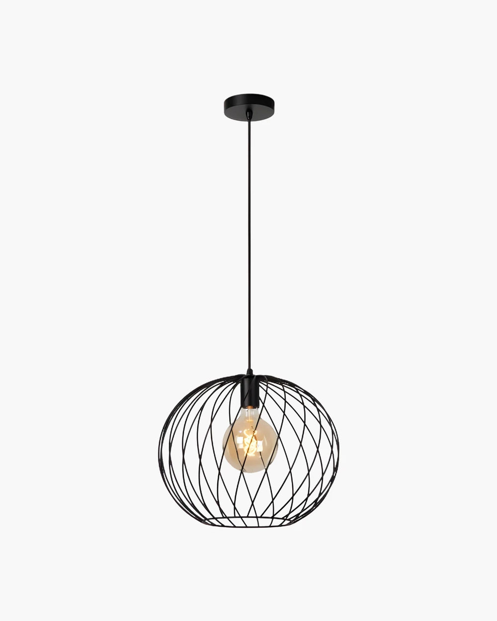 Hanglamp Danza 40 cm van Lucide in zwart