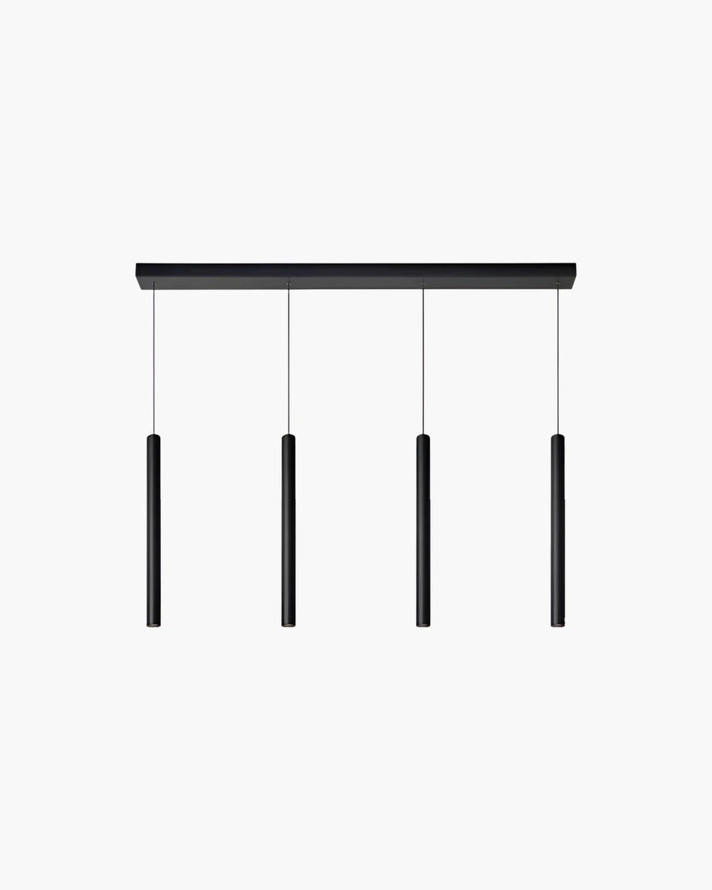 Hanglamp Lorenz met 4 pendels van Lucide in zwart