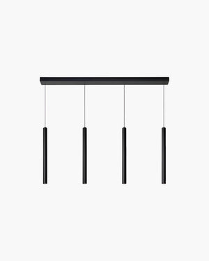 Hanglamp Lorenz met 4 pendels van Lucide in zwart