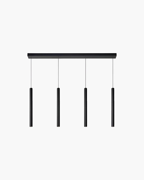Hanglamp Lorenz met 4 pendels van Lucide in zwart