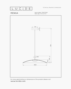 Hanglamp Menga 60 cm van Lucide, foto 12 van 18