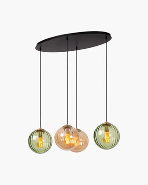 Hanglamp Monsaraz met 4 pendels van Lucide in glas