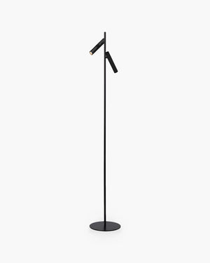 Staanlamp Philon met 2 spots van Lucide in zwart