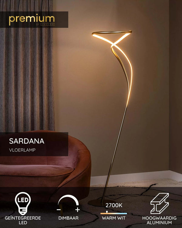 Vloerlamp Sardana van Lucide, foto 4 van 7