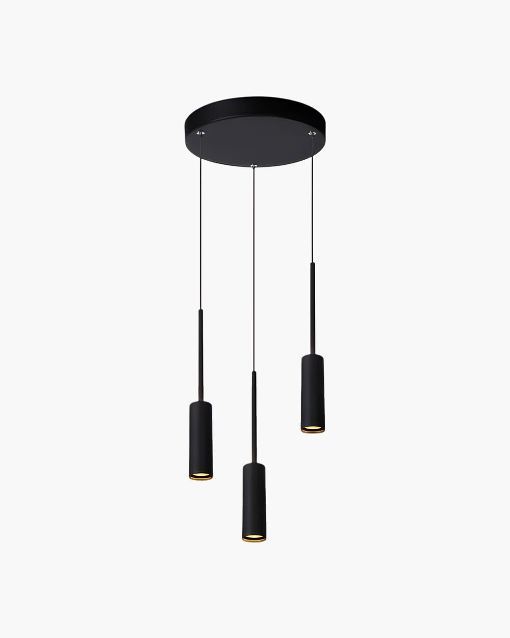 Hanglamp Tubule met 5 pendels van Lucide in zwart